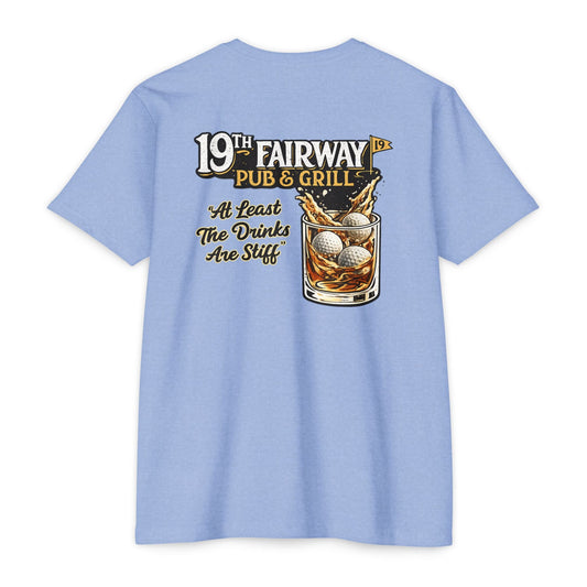 Golf Pub T-Shirt — “19th Fairway Pub & Grill” Vintage Golf Whiskey Tee