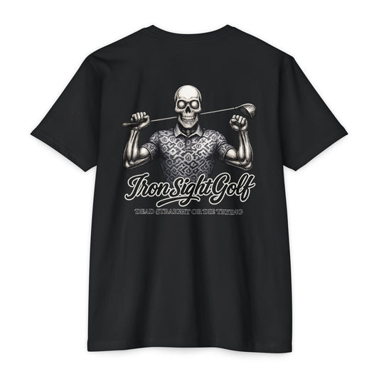 Dead Straight or Die Trying Skull T-Shirt — Iron Sight Graphic