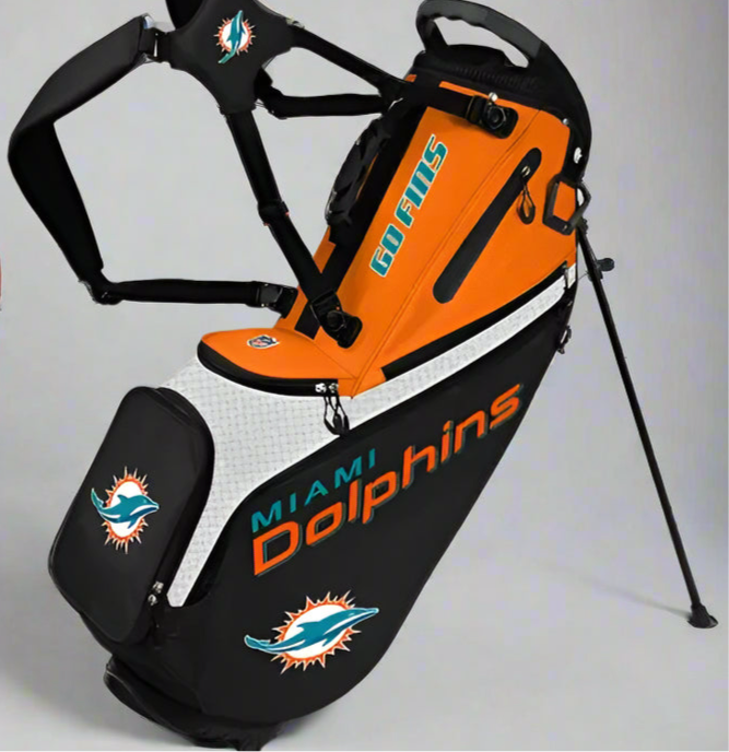 WinCraft - Miami Dolphins Back Nine Stand Golf Bag