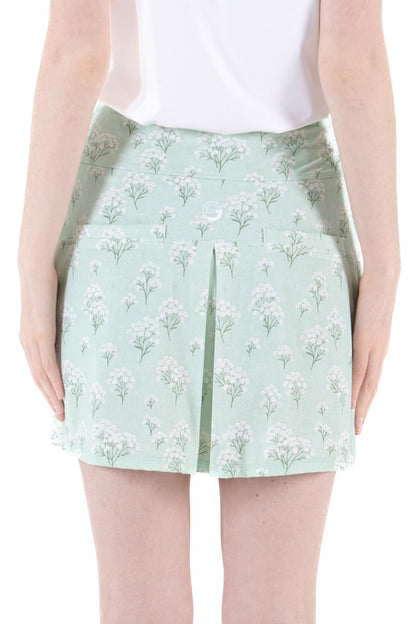 Misty Jade Notch Hem Skirt