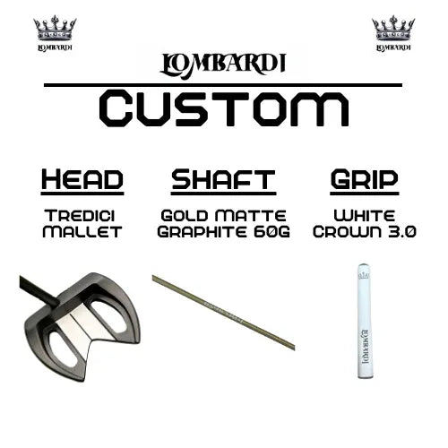 Lombardi Golf Custom Black Tredici Mallet Golf Putter - GOLF LEAGUE