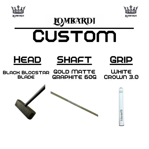 Lombardi Golf Custom Black Blocstar Blade Golf Putter - GOLF LEAGUE