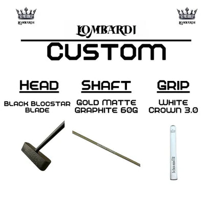 Lombardi Golf Custom Black Blocstar Blade Golf Putter - GOLF LEAGUE