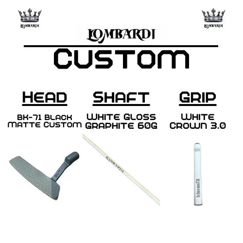 Lombardi Golf Custom Black Matte BK-71 Blade Golf Putter - GOLF LEAGUE