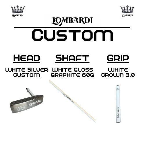 Lombardi Golf Custom White Silver OG Custom Blade Golf Putter - GOLF LEAGUE