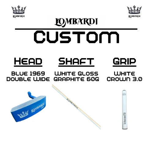 Lombardi Golf Custom Blue 1969 Double Wide Blade Golf Putter - GOLF LEAGUE