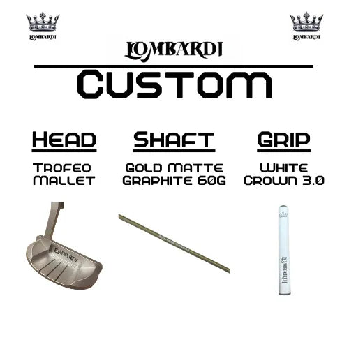 Lombardi Golf Custom Silver Trofeo Mallet Golf Putter - GOLF LEAGUE