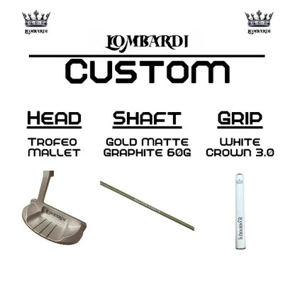 Lombardi Golf Custom Silver Trofeo Mallet Golf Putter - GOLF LEAGUE