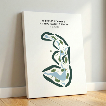 9-Hole Course at Big Easy Ranch, Texas - Printed Golf Courses