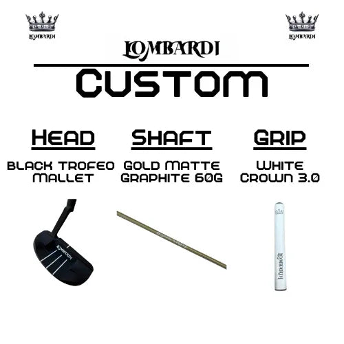 Lombardi Golf Custom Black Trofeo Mallet Golf Putter - GOLF LEAGUE