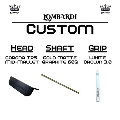 Lombardi Golf Custom Black Corona TPS Mallet Golf Putter - GOLF LEAGUE