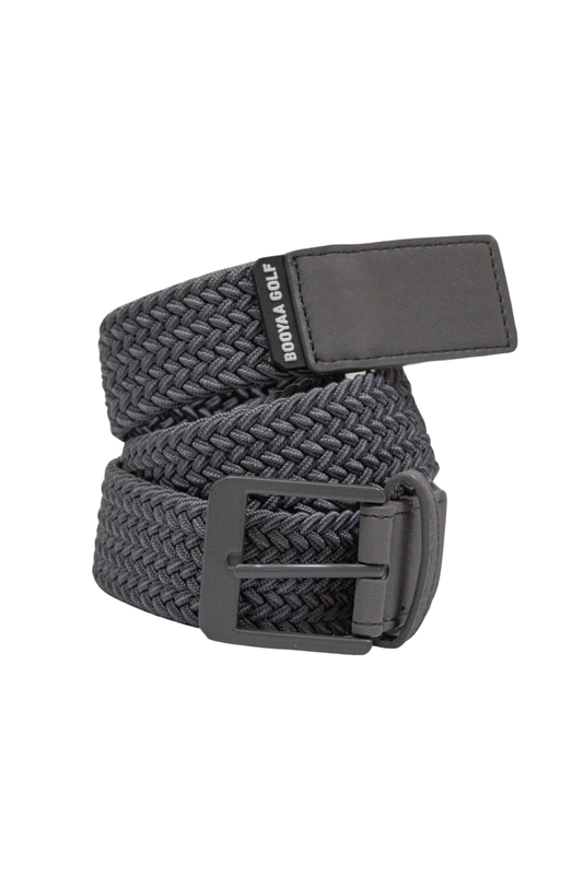 BOOYAA PREMIUM BELT - Woven Gray Stretch