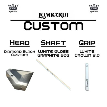 Lombardi Golf Custom Black Diamond Mallet Golf Putter - GOLF LEAGUE