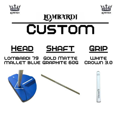 Lombardi Golf Custom Blue 79 Mallet Golf Putter - GOLF LEAGUE