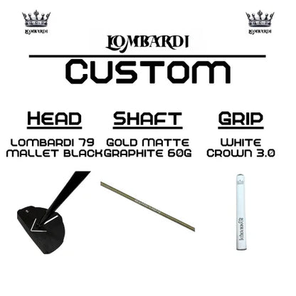 Lombardi Golf Custom Black 79 Mallet Golf Putter - GOLF LEAGUE