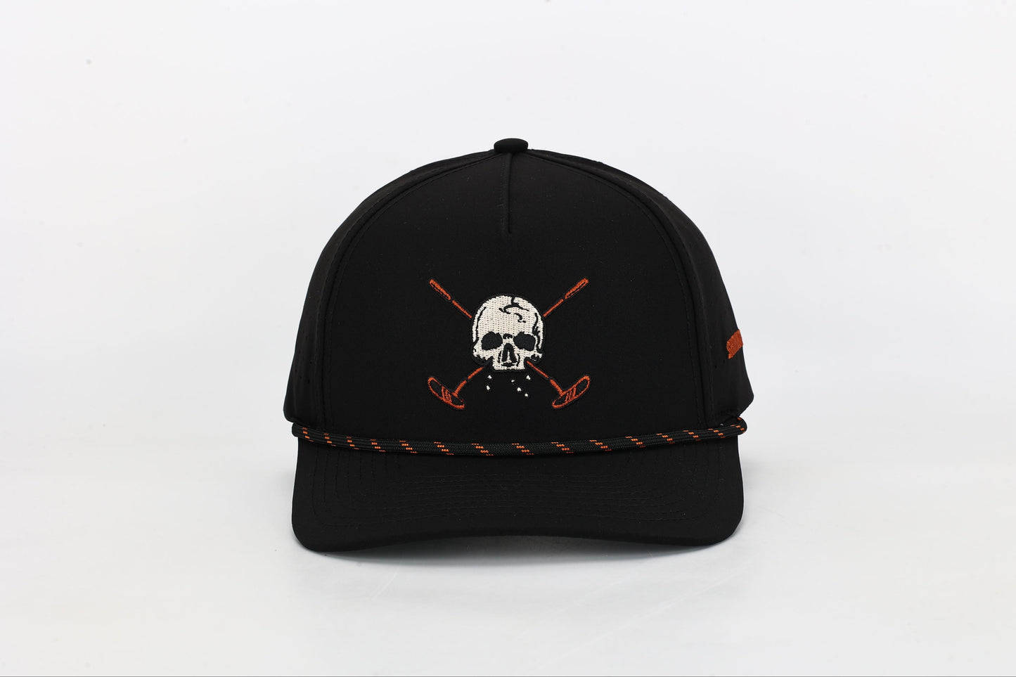 Black Skull and Crossbones 2.0 Golf Hat