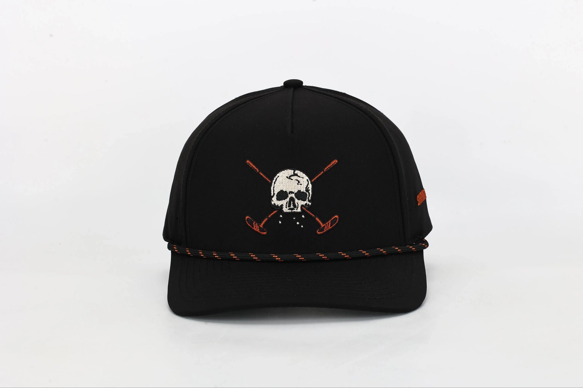 Black Skull and Crossbones 2.0 Golf Hat - GOLF LEAGUE