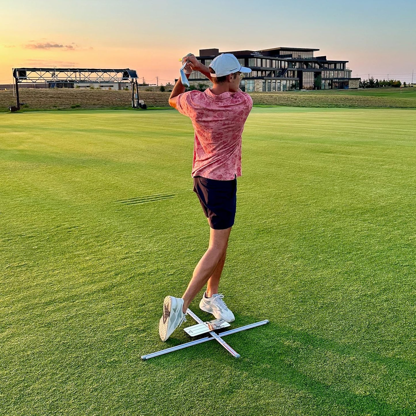 Practice-T Alignment & Ball Position Guide (White)