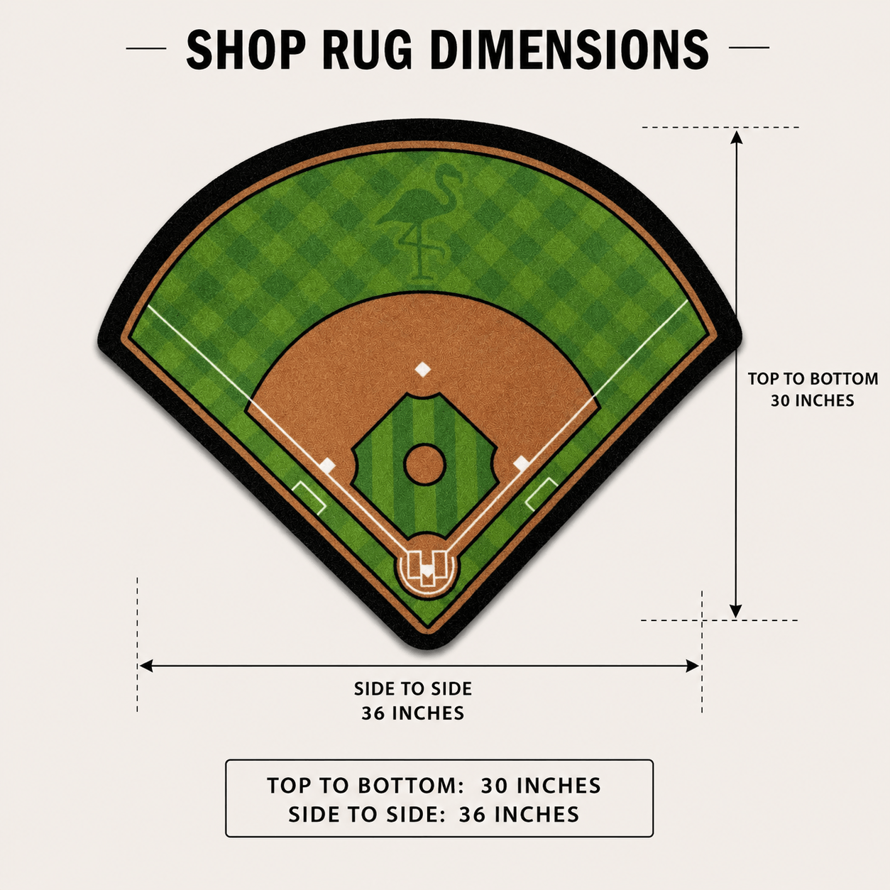 Baseball Field | Golf Shop Mat | Cart Accessory
