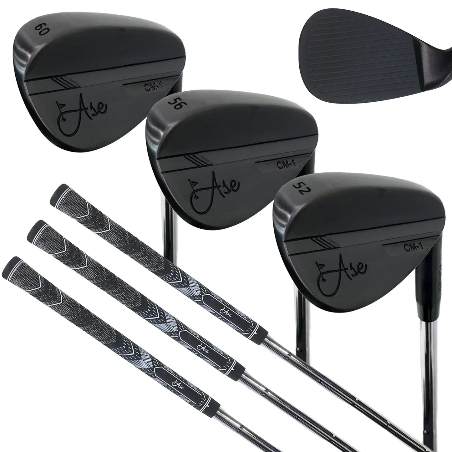 Ase BLACKOUT 3-Piece Wedge Set (52,56,60) - GOLF LEAGUE