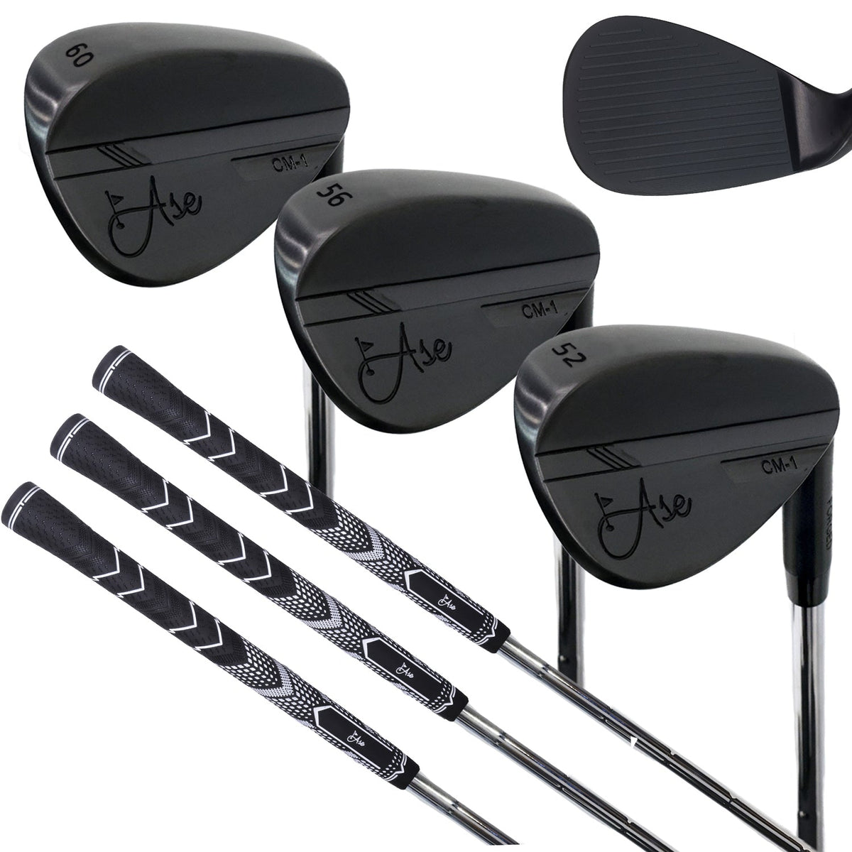 Ase BLACKOUT 3-Piece Wedge Set (52,56,60)