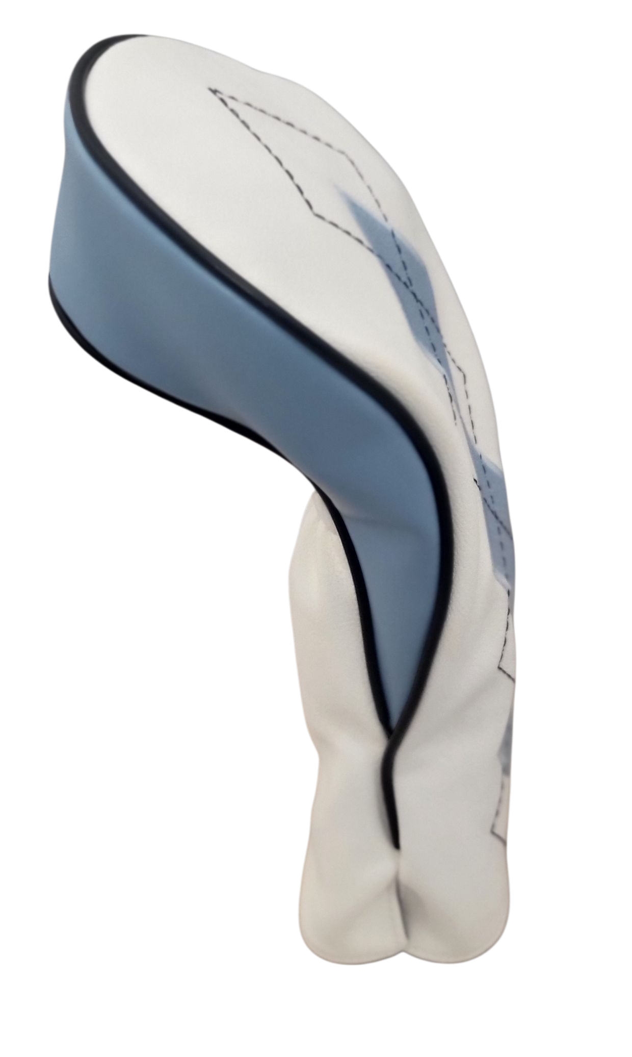 Classic Argyle Sky Blue Embroidered Driver Headcover by ReadyGOLF