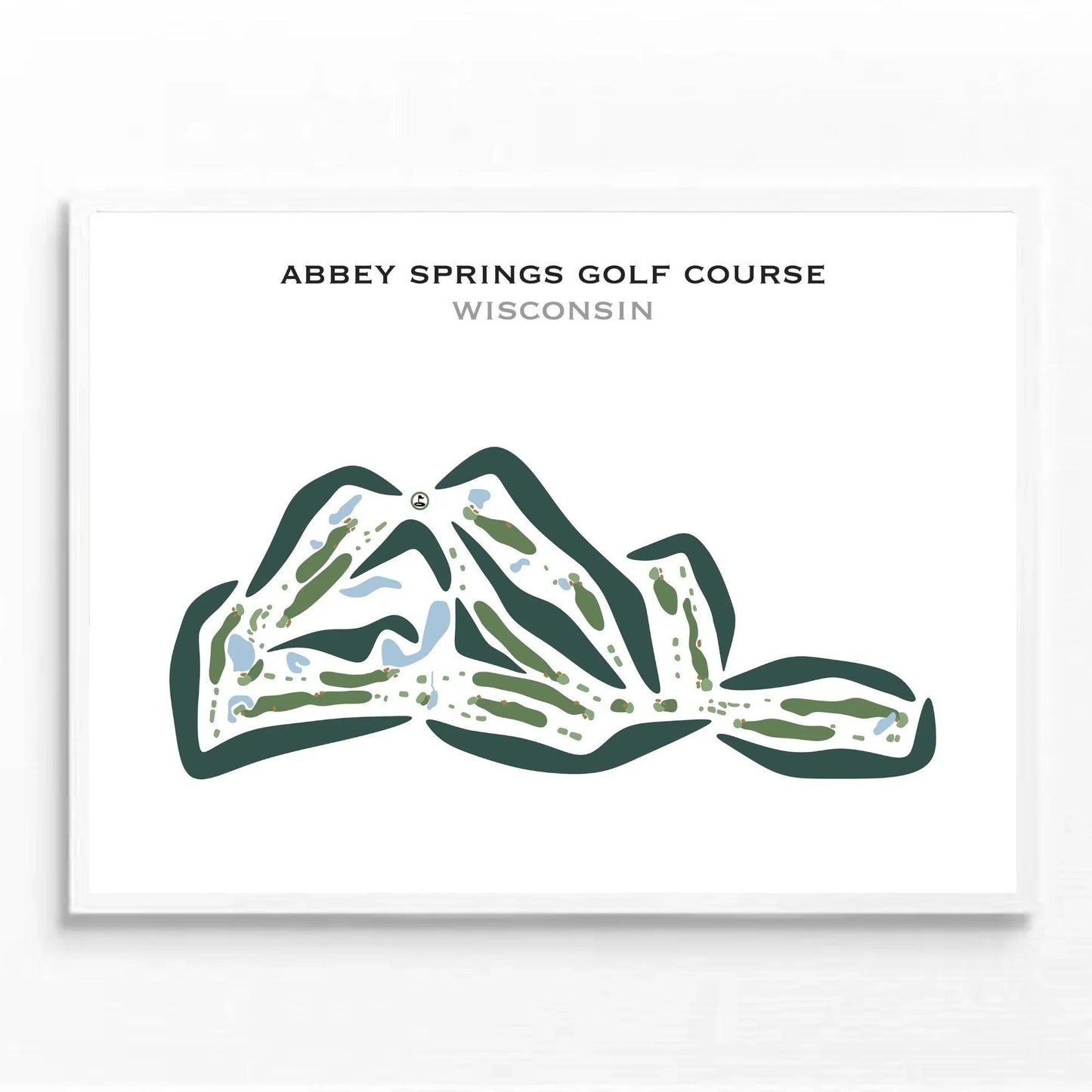 Abbey Springs Golf Course, Wisconsin - Printed Golf Courses