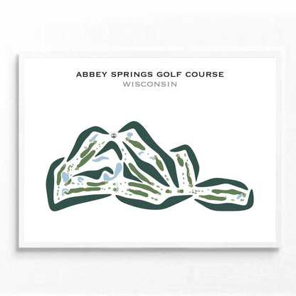 Abbey Springs Golf Course, Wisconsin - Printed Golf Courses