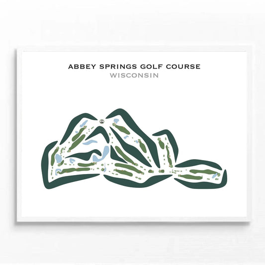 Abbey Springs Golf Course, Wisconsin - Printed Golf Courses