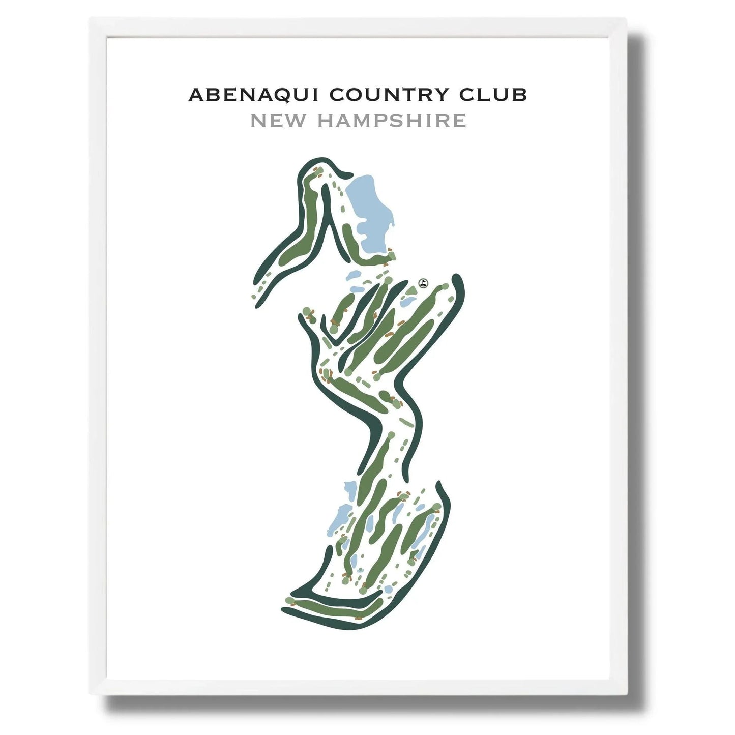Abenaqui Country Club, New Hampshire - Printed Golf Course