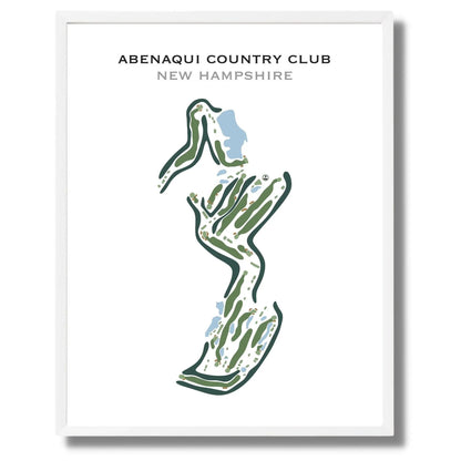 Abenaqui Country Club, New Hampshire - Printed Golf Course