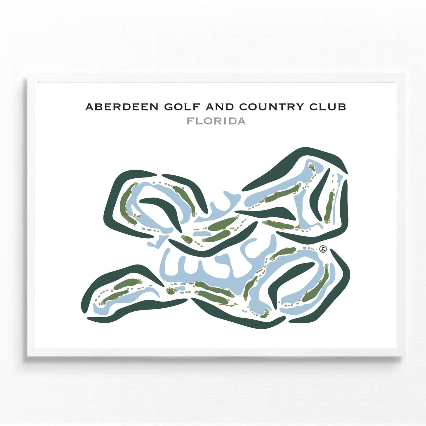 Aberdeen Golf & Country Club, Florida - Printed Golf Courses