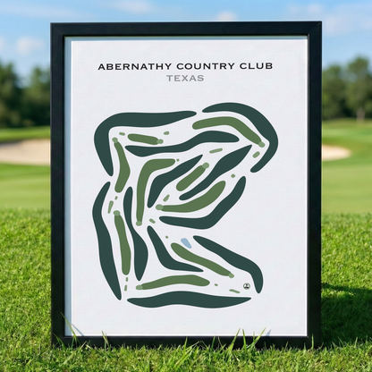 Abernathy Country Club, Texas - Printed Golf Courses