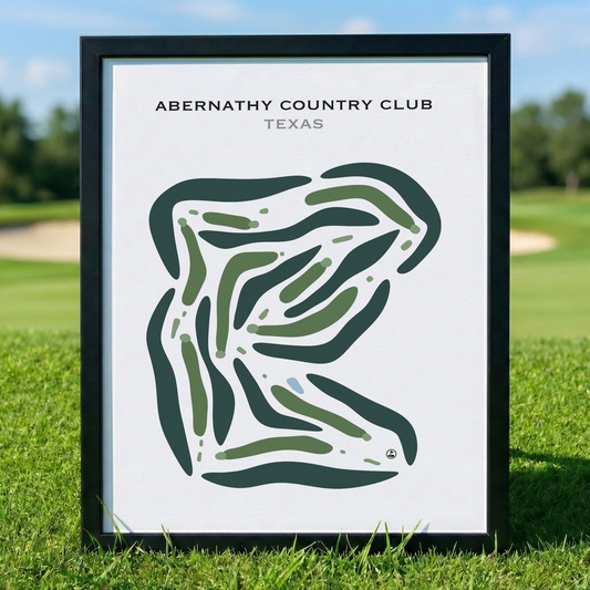 Abernathy Country Club, Texas - Printed Golf Courses