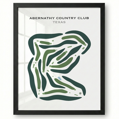 Abernathy Country Club, Texas - Printed Golf Courses