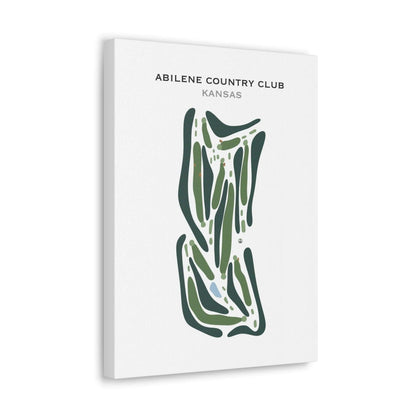Abilene Country Club, Kansas - Printed Golf Course