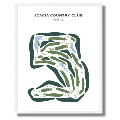 Acacia Country Club, Ohio - Printed Golf Courses