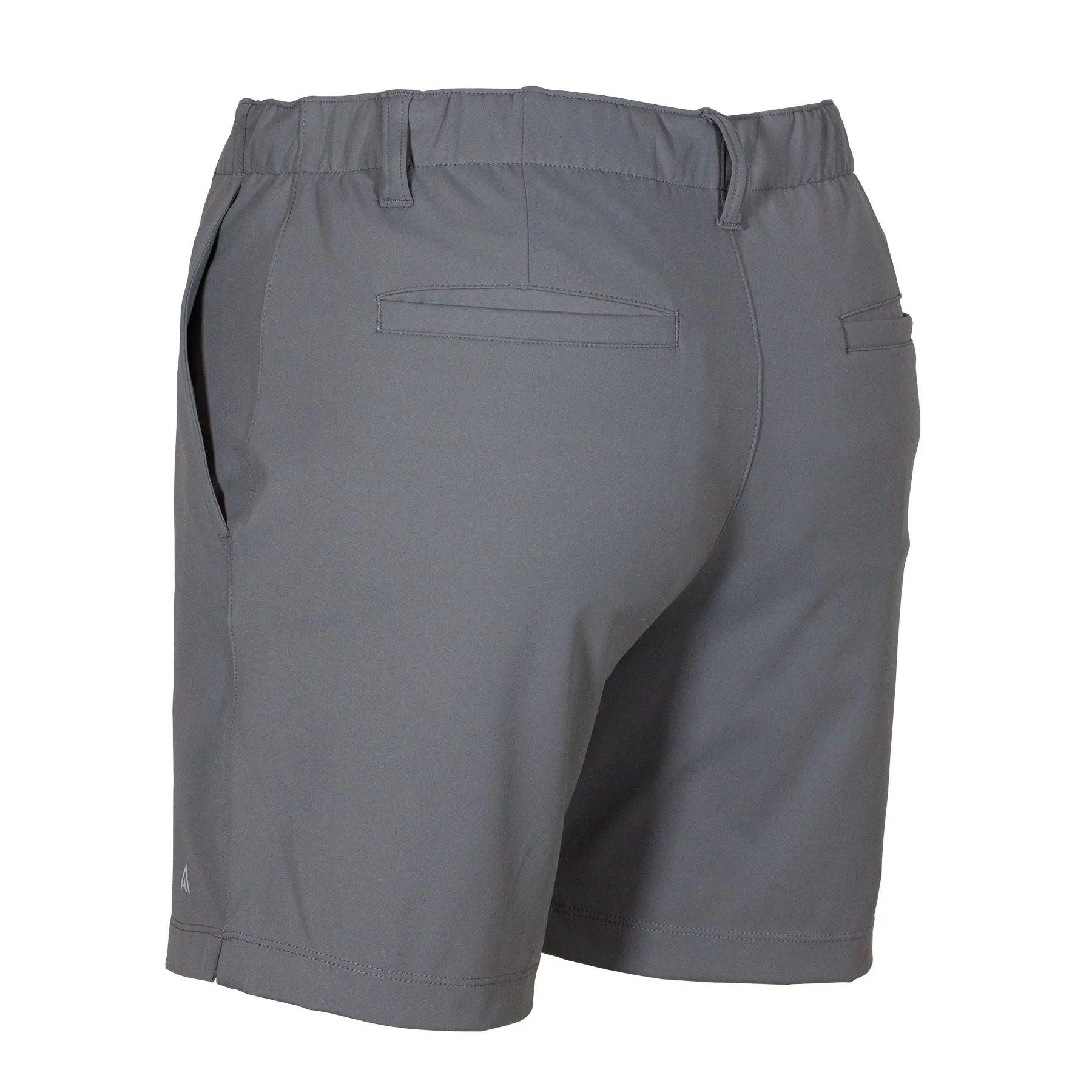 AdairToryShortsAA70124GunmetalLeftRear - GOLF LEAGUE