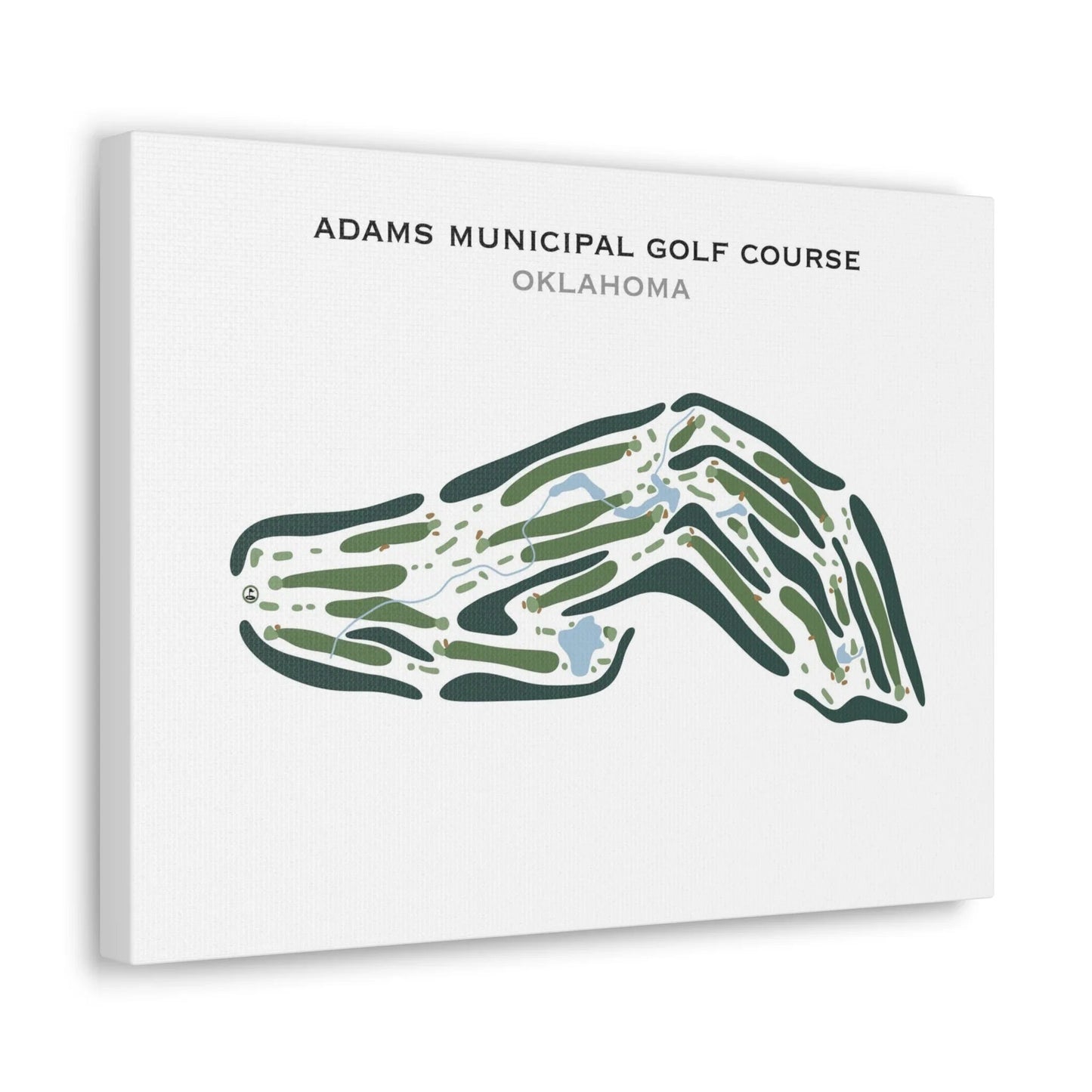 Adams Municipal Golf Course, Oklahoma - Printed Golf Course