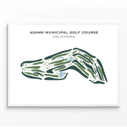 Adams Municipal Golf Course, Oklahoma - Printed Golf Course