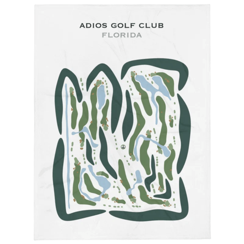 Adios Golf Club, Florida - Printed Golf Course