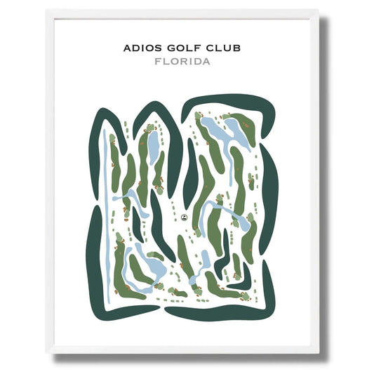 Adios Golf Club, Florida - Printed Golf Course
