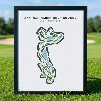 Admiral Baker Golf Course, California - Printed Golf Courses