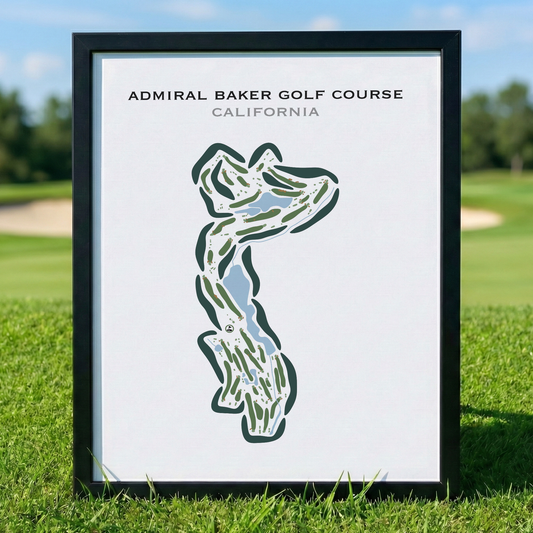 Admiral Baker Golf Course, California - Printed Golf Courses