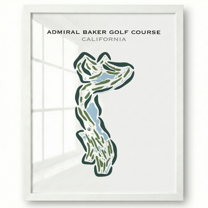 Admiral Baker Golf Course, California - Printed Golf Courses
