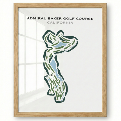 Admiral Baker Golf Course, California - Printed Golf Courses
