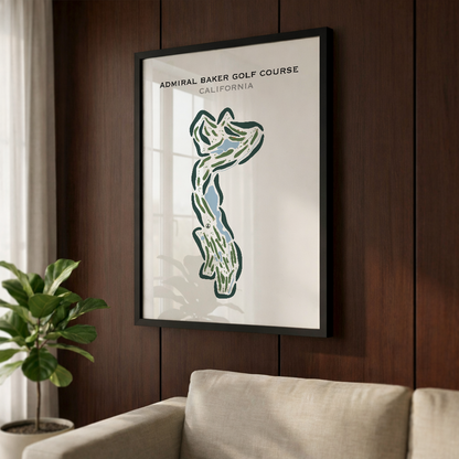 Admiral Baker Golf Course, California - Printed Golf Courses