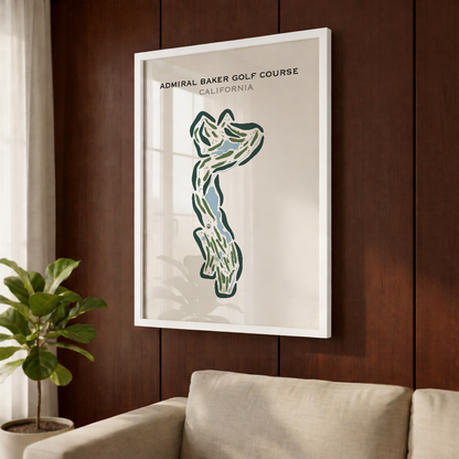 Admiral Baker Golf Course, California - Printed Golf Courses