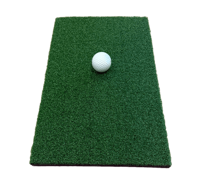 Golf Chipping Mat (16in x 10in) - Portable Practice Hitting Mat for Home with Real Turf