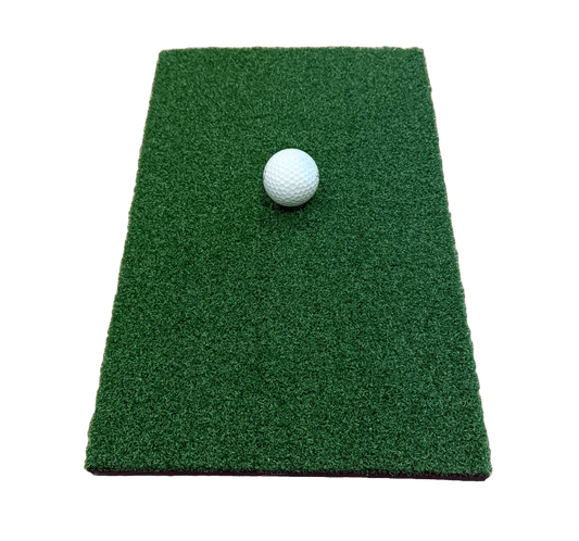 Golf Chipping Mat (16in x 10in) - Portable Practice Hitting Mat for Home with Real Turf
